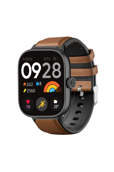 Choice7 سوار جلد بني اللون لساعة Mi Band 8 Pro، وسوار جلد لساعة Redmi Watch 4...