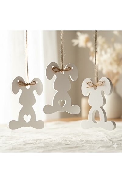 Choice قالب سيليكون راتنجي 3 في 1 على شكل أرنب، علامة أرنب ثلاثية، ديكور منزل...