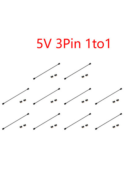 Choice7 5V 3Pin 10PCS 1 to 1 Extension AURA Cable Adapter 30cm 5V 3Pin/12V 4P...