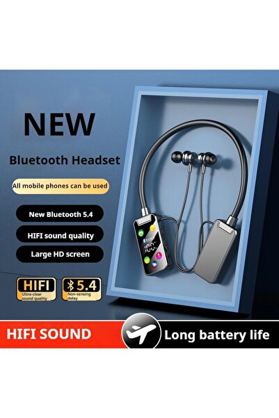 Choice سماعات رأس لاسلكية بتقنية بلوتوث 5.4، شاشة سوداء عالية الدقة، صوت عالي...