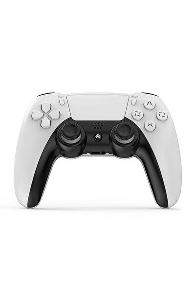 Choice1 وحدة تحكم ألعاب لاسلكية بيضاء متوافقة مع بلوتوث لأجهزة P4 Slim/P4 Pro...