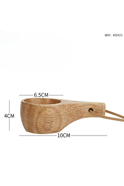 Choice6 كوب فنلندي من الخشب الصلب للاستخدام المنزلي، كوب حليب وفطور من الخشب ...