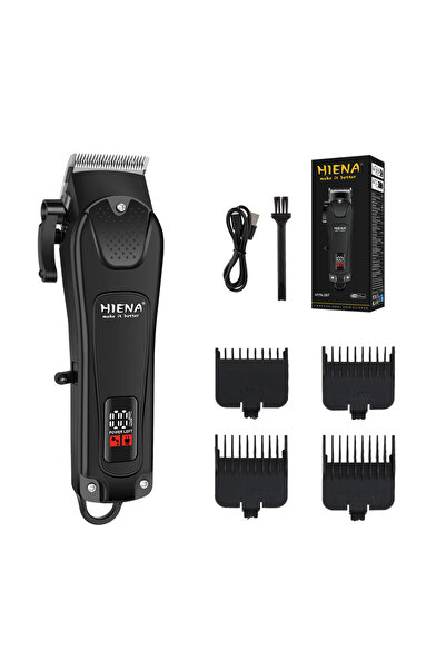 Choice1 black Professional Hair Clippers Rechargeable Hair Trimmer Stainless ...