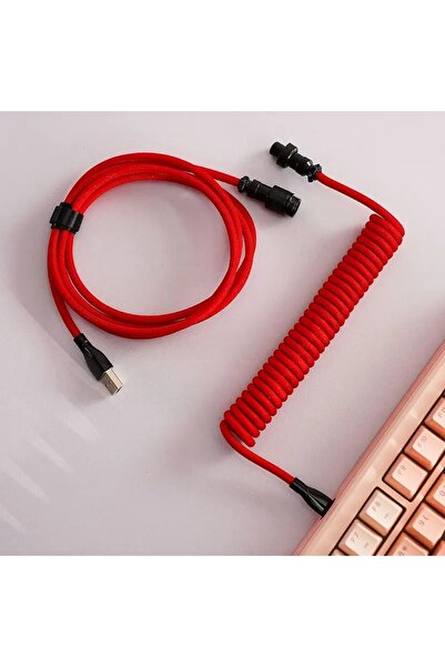 choice2 سلك أحمر بطول 1.8 متر، مزود بمفاتيح مغناطيسية، من نوع USB-A إلى Type-...