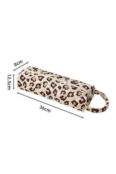 Choice Leopard Travel Hair Dryer Storage Bag with Handle Dustproof Curler Sto...