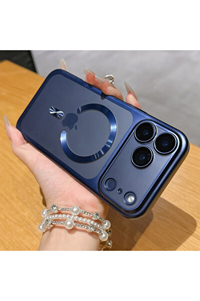 Choice39 غلاف هاتف فاخر جديد غير لامع باللون الأزرق لهاتف iPhone 17 Pro، متوا...