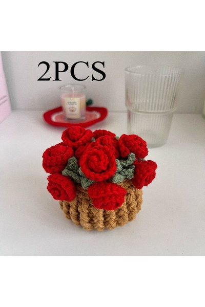 Choice1 S11 قطعتان، قطعة واحدة من قواعد أكواب مصنوعة يدويًا من خيوط كريهيت عل...