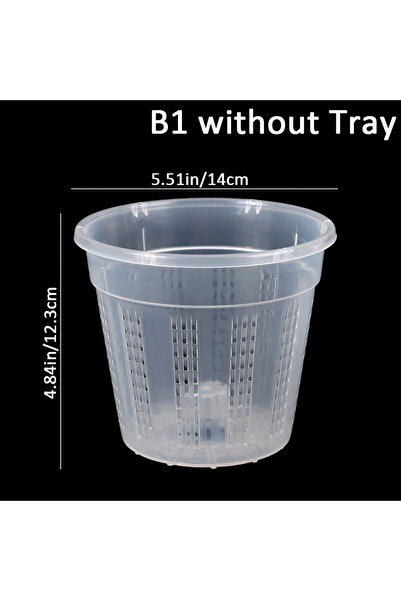 Choice1 B1 قطعة واحدة من أواني زراعة الحدائق المنزلية ذات فتحات تصريف، سلال ش...