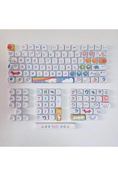 Choice أغطية مفاتيح ملونة رائعة لحفلات الحيوانات الأليفة، مناسبة للوحات المفا...