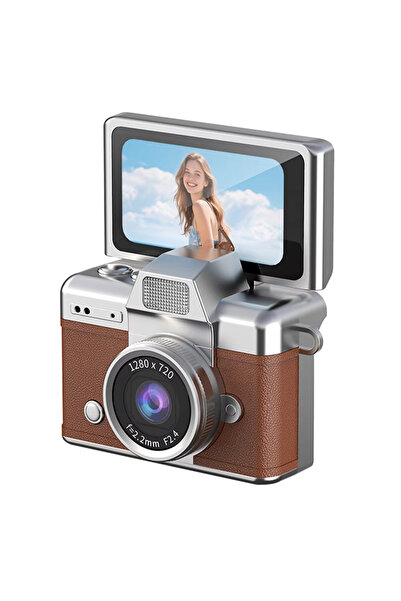 Choice3 NO Card Brown Magecam Thumb Keychain Camera 1.47 Inch Flip Screen Ret...