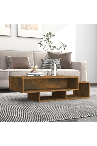 Concept Τραπεζάκι σαλονιού, καπνιστή δρυς, 102x55x42 εκ., επεξεργασμένο ξύλο