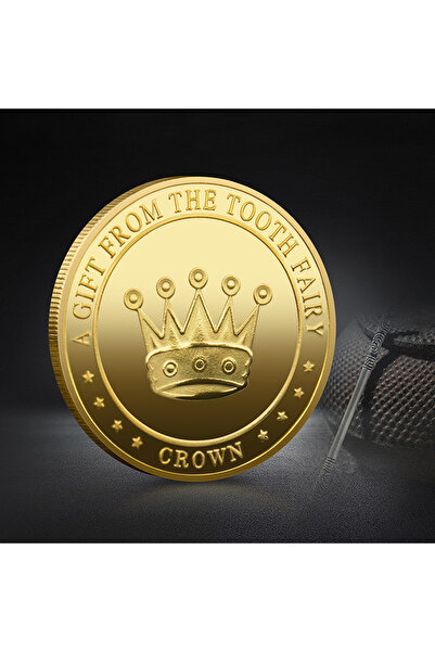 Choice عملة تذكارية مطلية بالذهب، رمادية داكنة، تحمل صورة جنية الأسنان توينكل...