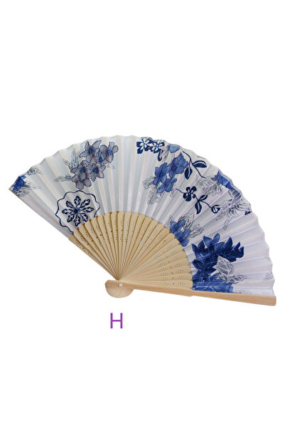 Choice7 As show Silk Fan Chinese Japanese Style Folding Home Decoration Vinta...