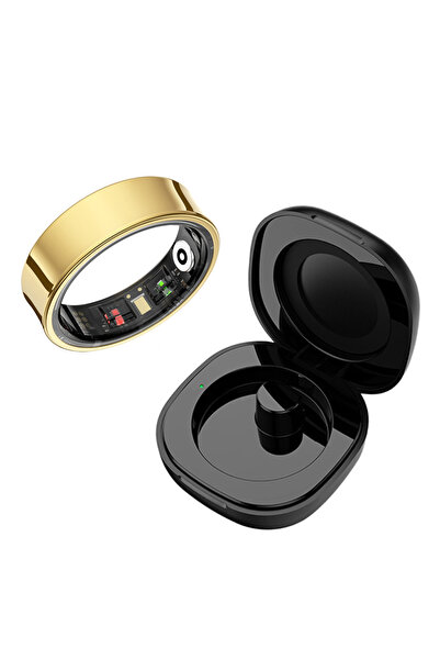 Choice14 خاتم ذكي جديد ذهبي اللون R09، مزود بمراقبة صحية، وأوضاع رياضية متعدد...