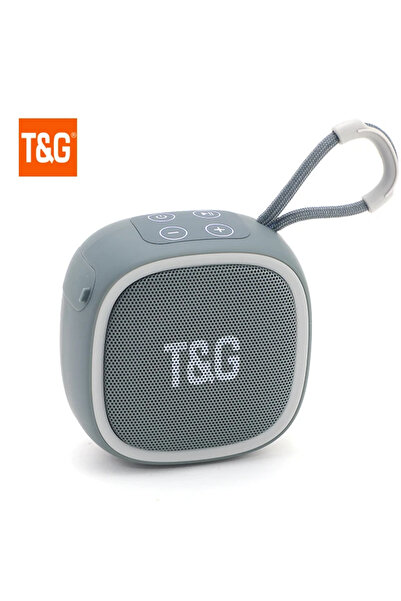 Choice1 مكبر صوت بلوتوث لاسلكي صغير قوي من طراز TG659 باللون الرمادي، بتقنية ...