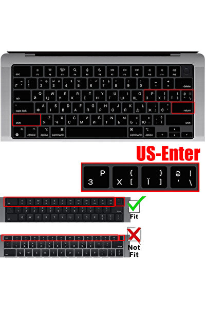Choice1 US Ukraine Ukraine version Silicone Keyboard Protector Cover Waterpro...