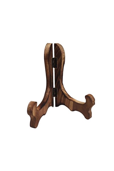 Choice5 L-B Wood Storage Rack Porcelain Plate Display Stand Foldable Decorati...