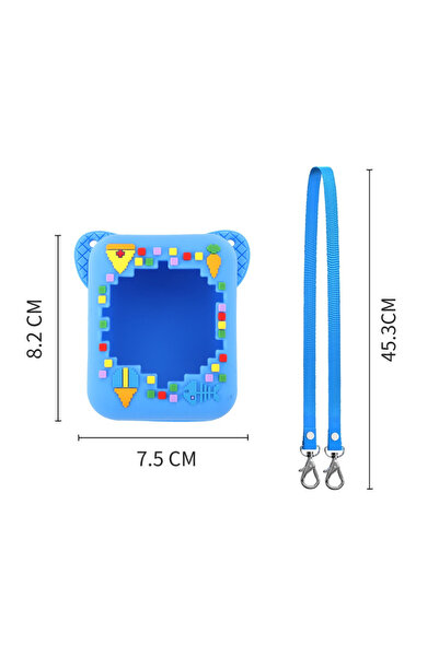 choice2 ALLOYSEED Blue Silicone Carrying Travel Case with Lanyard Protective ...