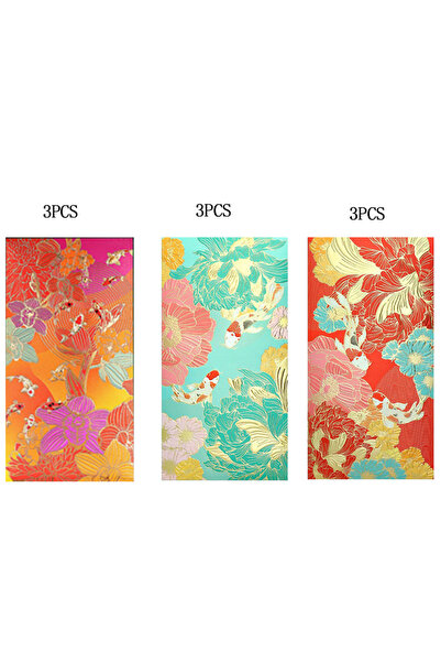 Choice 9pcs 2026 New Year 16.8x8cm Red Envelopes - Universal Wedding Red Pack...