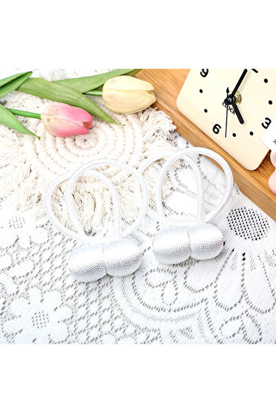 Choice WHITE 2pcs/pair Magnetic Curtain Tiebacks Earphone Design Curtain Hold...