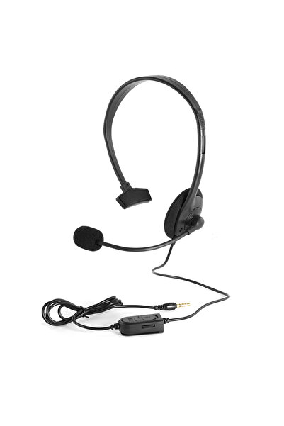 Choice سماعة رأس صغيرة سلكية سوداء اللون، مزودة بميكروفون عازل بأسلاك ، وطوق ...