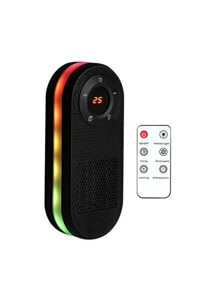 Choice1 EU Quiet Desk Warmer 180 Degree Rotatable Electric Heater With Remote...