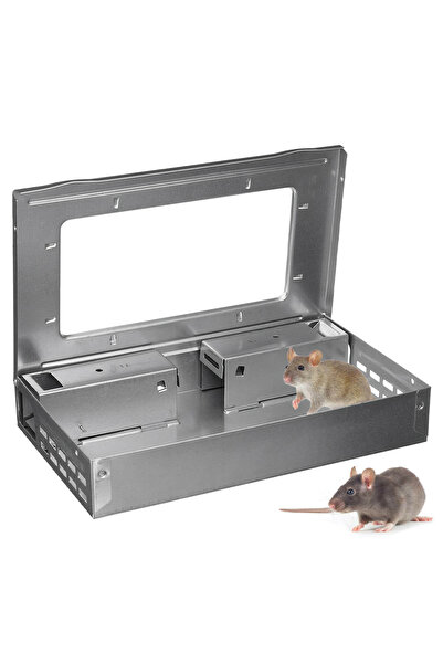 Choice مصيدة فئران ذاتية الإمساك قابلة لإعادة الاستخدام، أبعادها 26 × 15.5 × ...
