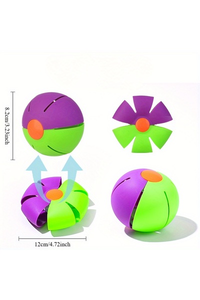 Choice small 1pc Deformed UFO UFO Dog Toy - Durable Plastic Interactive Pet P...