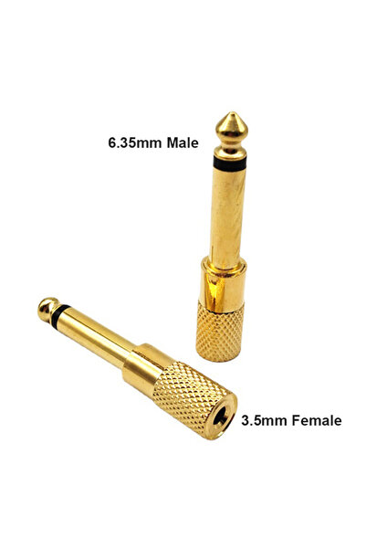 Choice1 1PC Mono6.5 to 3.5 6.35mm to 3.5mm Mono Jack Plug for Microphone Earp...