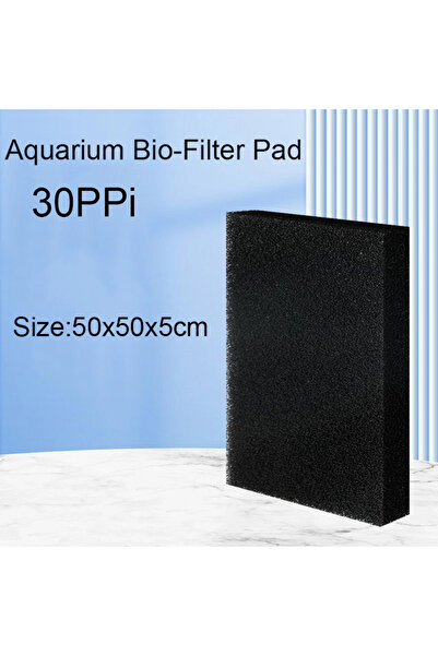 Choice إسفنجة ترشيح لحوض السمك، 50×50×5 سم، 30 نقطة في البوصة، قطن ثنائي التر...