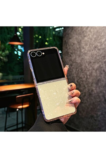 Choice7 جراب Galaxy Z Flip7 C. غطاء حماية Flip6 شفاف لامع. غطاء Flip5 بسيط وأ...