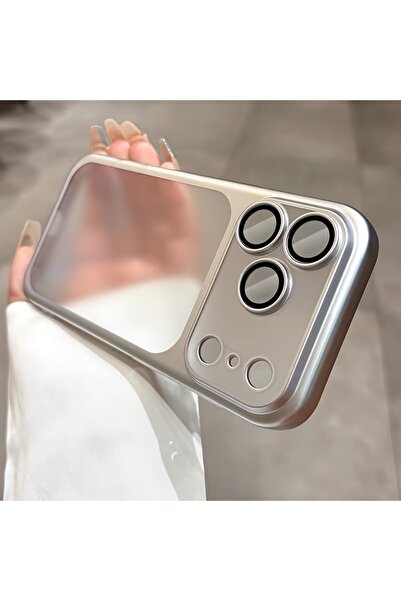 Choice58 غلاف هاتف فاخر شفاف باللون الفضي لهاتف iPhone 17 Pro Max، متوافق مع ...