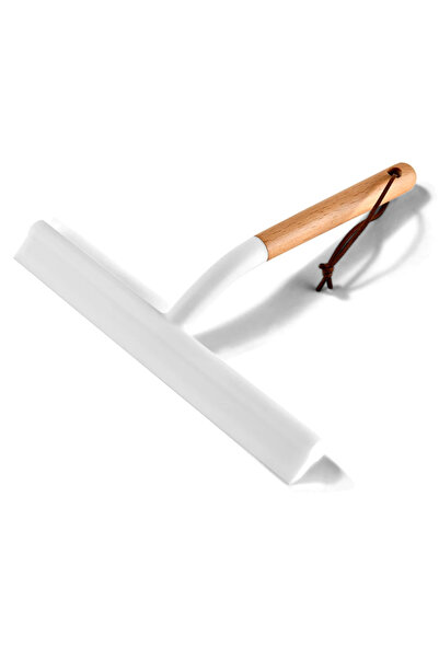 choice2 ممسحة صغيرة بيضاء متعددة الأغراض من السيليكون لتنظيف وكشط الأسطح، منا...