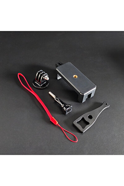 Choice حامل مشبك هاتف أسود اللون، قاعدة تثبيت لولبية للهواتف المحمولة والهوات...