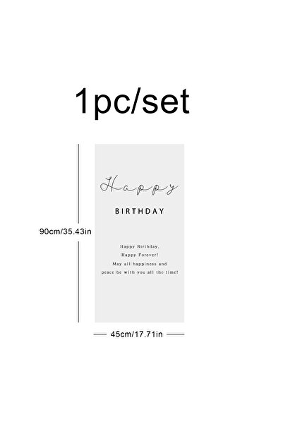 Choice خلفية جدارية لحفلة عيد ميلاد سعيد بلون الياقوت الأزرق الداكن، مصنوعة م...