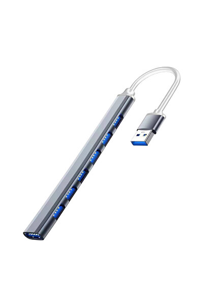 Choice1 موزع USB رمادي اللون بسبعة منافذ، موزع USB من النوع C، موزع USB 3.0، ...