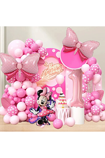 Choice8 as the picture as the picture 120Pcs Cartoon Mickey Minnie Mouse Pink...