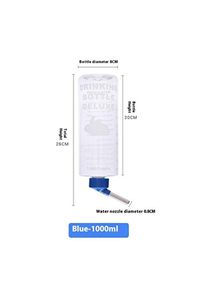 Choice3 A3 1000ml Large Water Bottle Pets Rabbit Pet Totoro Guinea Pig Water ...