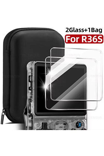 Choice3 2Pcs glass 1 bag Glass+Bag for R36S/R35S Handheld Screen Protector Te...