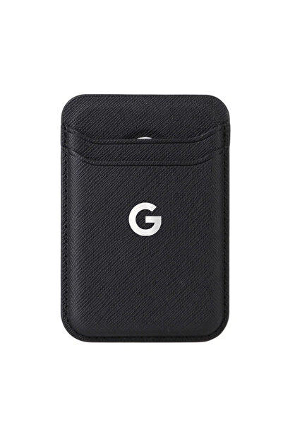 Choice Saffiano Black Strong Magnetic For Magsafe Card Holder Wallet For Goog...