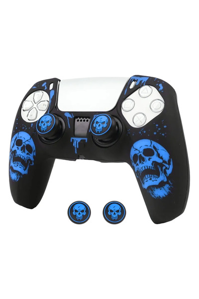 Choice3 Blue Anti-Slip Shkproof Dustproof Covers For PS5 Controller Silicone ...