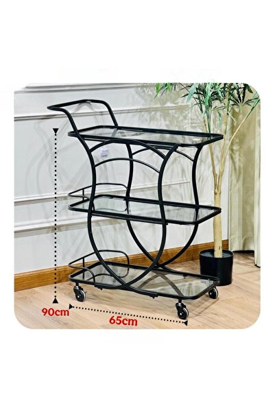 DEC39 A serving trolley with a distinctive, professional design