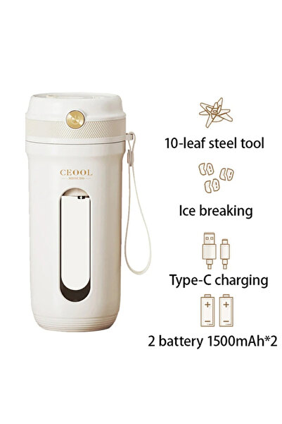 Choice1 10 Blades 3000mAh Z30 USB Electric Portable Fruit Blender 350ML Charg...