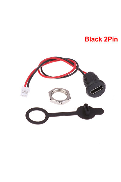 Choice1 2Pin Black (YY)1Pc USB-C 5A High Current Charging Sket With M11 Nut S...