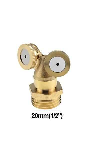 choice2 1set 2 nozzles 1Pc 1/2" Misting Nozzle Brass Atomizing Spray Fitting ...
