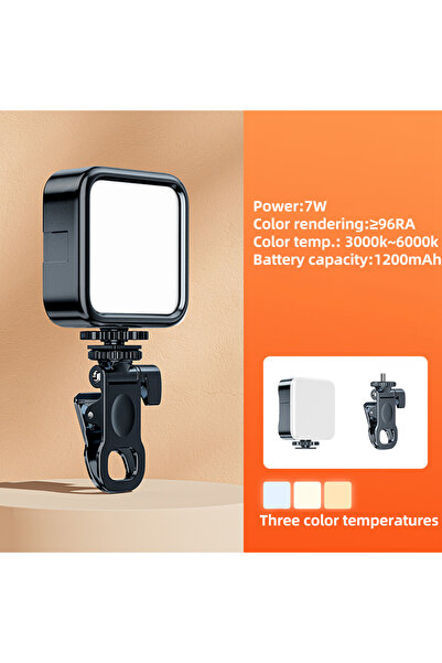 Choice مصباح سيلفي LED جديد من Fonken باللون الأسود لأجهزة iPhone و iPad واله...