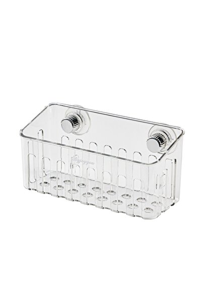 Choice Transparent sliver-A Rotating Suction Cup Sponge Holder Sink Drain Rac...