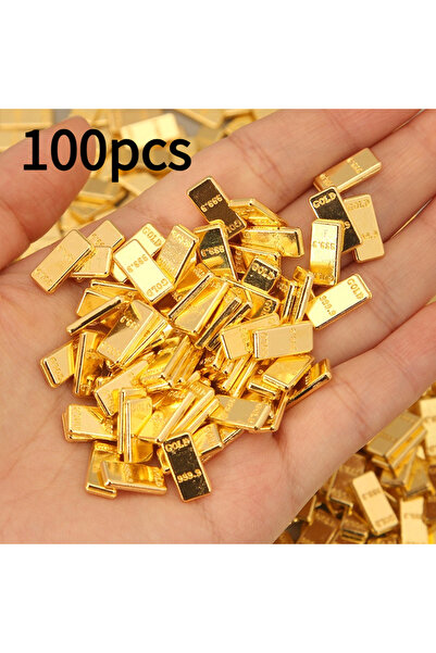 Choice ١٠٠ قطعة من قضبان الطوب الذهبي الواقعية الفاخرة، هدية مثالية لتدفئة ال...