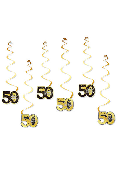 Choice6 50 قطعة من أكاليل الزينة الحلزونية لحفلات أعياد الميلاد، مناسبة للأعم...