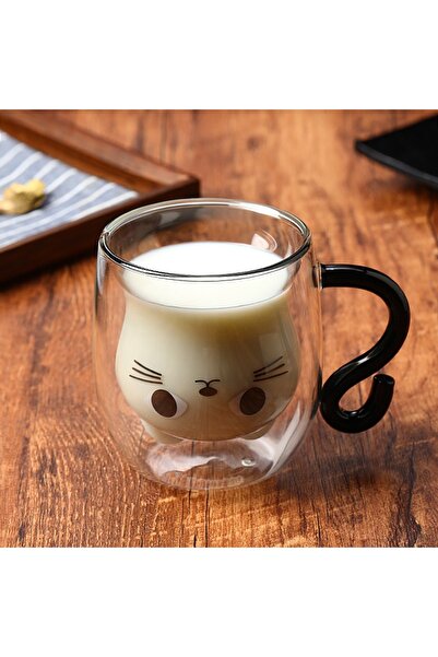 choice2 أكواب قطط كبيرة العيون سعة 250 مل من جاستن لاو، أكواب شاي لطيفة بمقبض...